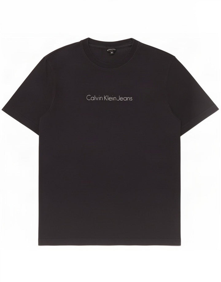 Maglietta grafica da uomo Calvin Klein Jeans Top nera media