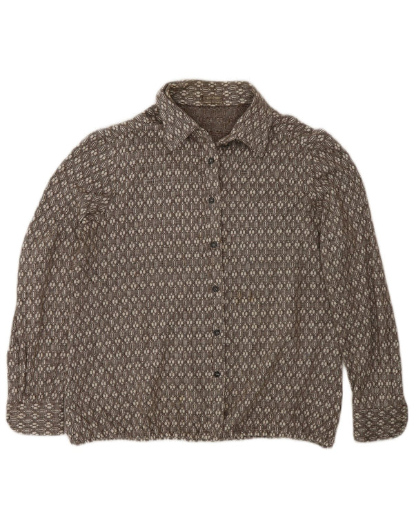 Camicia in flanella da donna Camber UK 16 Large Marrone geometrica