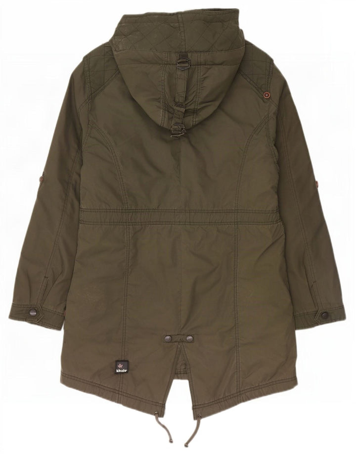 Giacca parka con cappuccio da donna KHUJO UK 20 2XL poliestere kaki