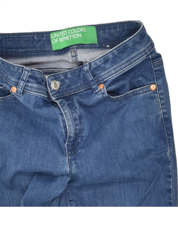 BENETTON Womens Bootcut Jeans W28 L30 Blue Cotton | Vintage Benetton | Thrift | Second-Hand Benetton | Used Clothing | Messina Hembry 