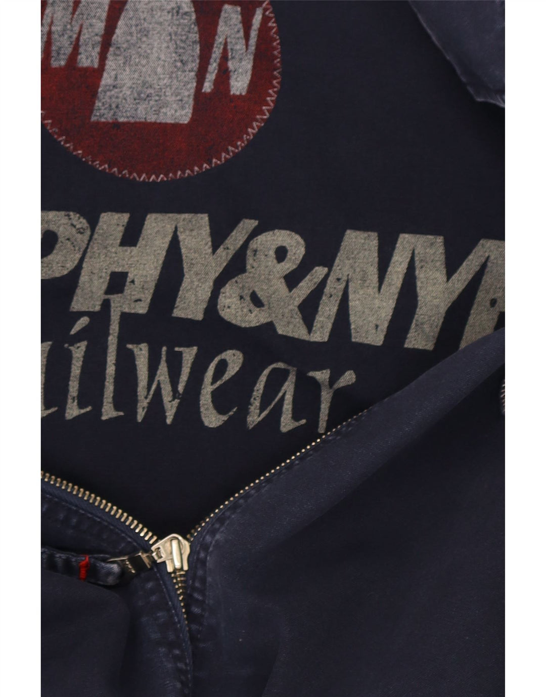 Giubbotto bomber da uomo Murphy & Nye UK 38 cotone blu navy medio