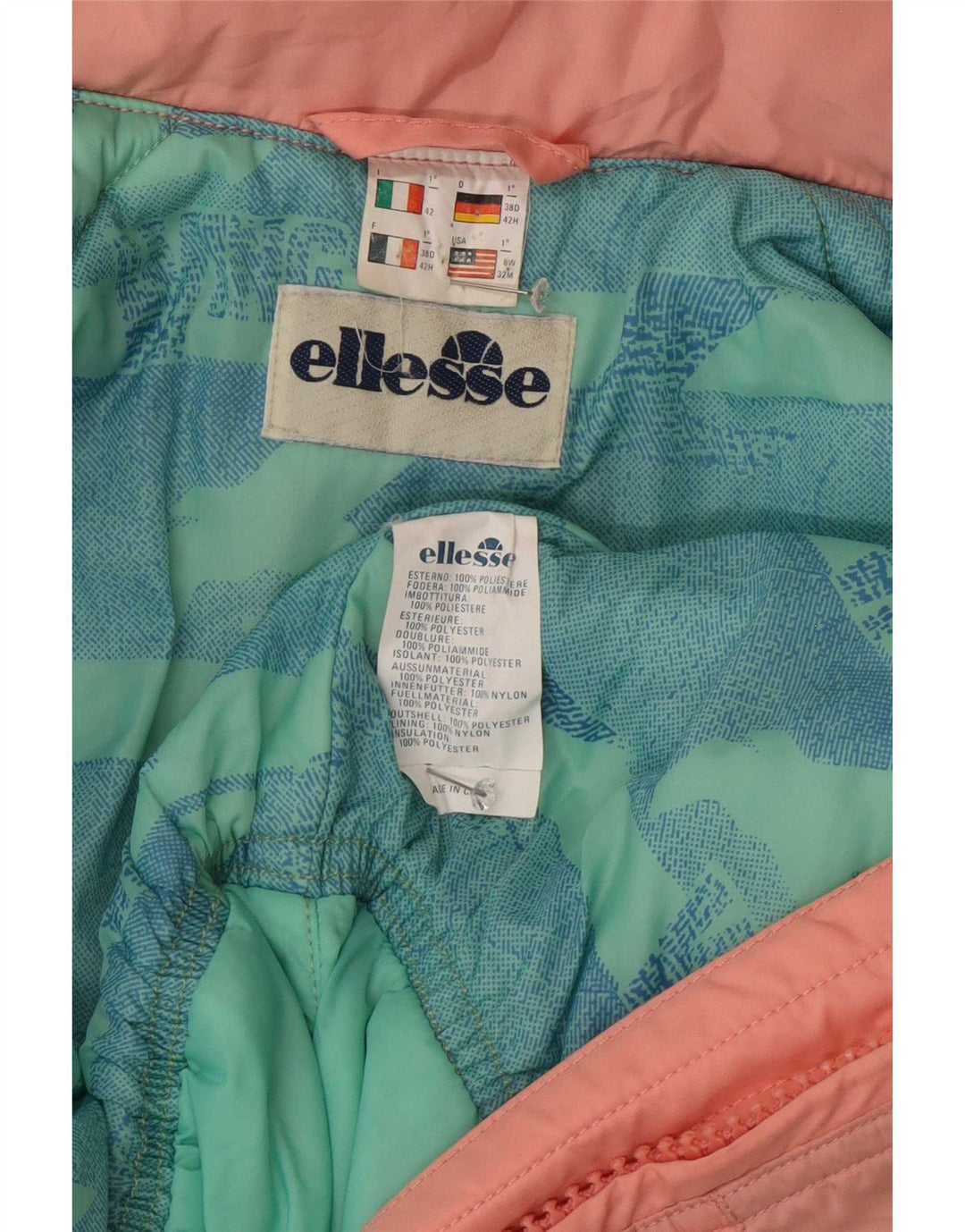 Tuta da sci grafica da donna Ellesse IT 42 Medium multicolore Colourblock