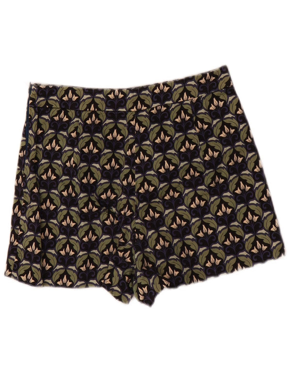 Pantaloncini casual a vita alta Trafaluc da donna Zara piccoli W26 verde floreale