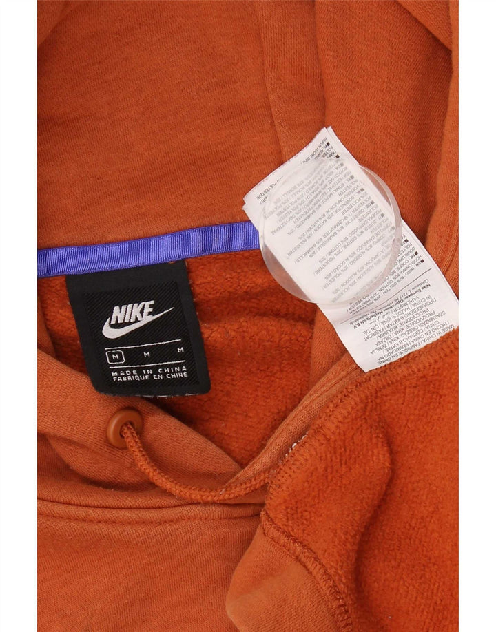 Felpa con cappuccio oversize da donna Nike UK 14 cotone arancione medio