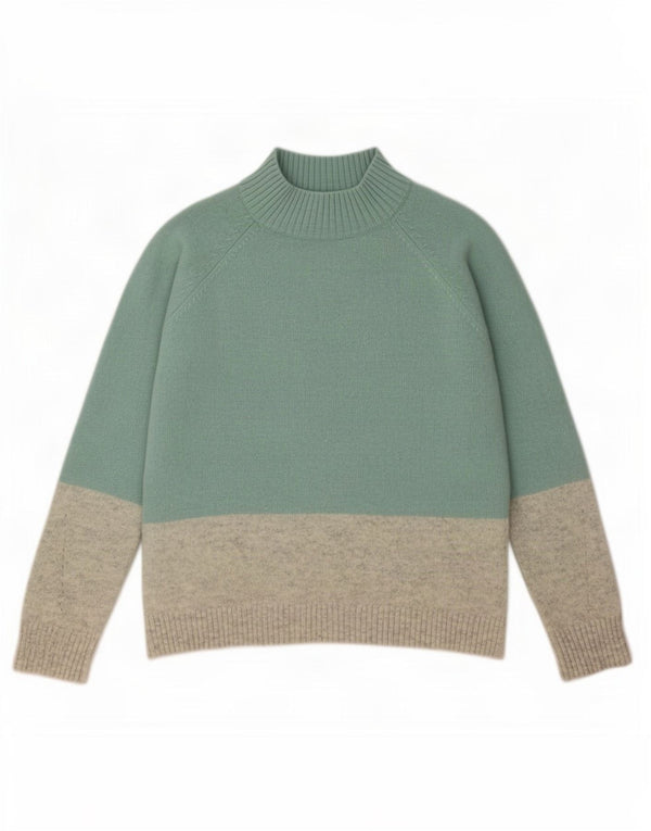 Maglione maglione a collo alto da donna Fat Face UK 14 grande turchese
