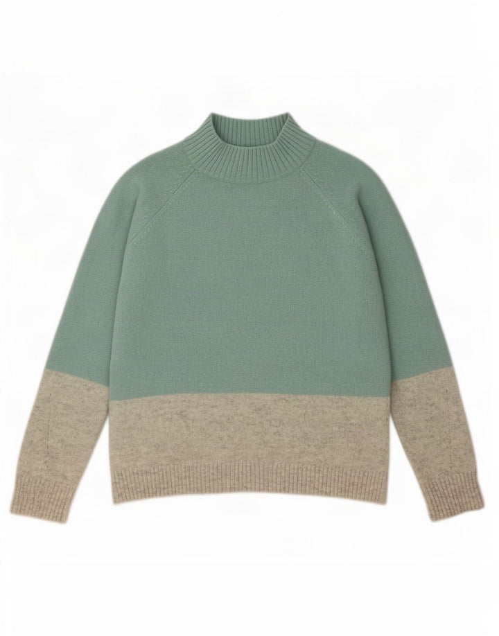 Maglione maglione a collo alto da donna Fat Face UK 14 grande turchese