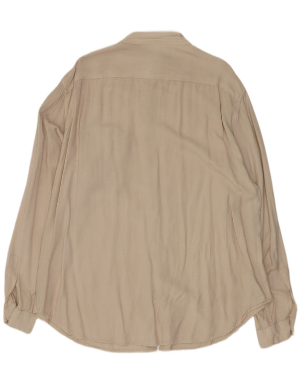 Camicia Uomo C&A Taglia 43/44 XL Viscosa Beige