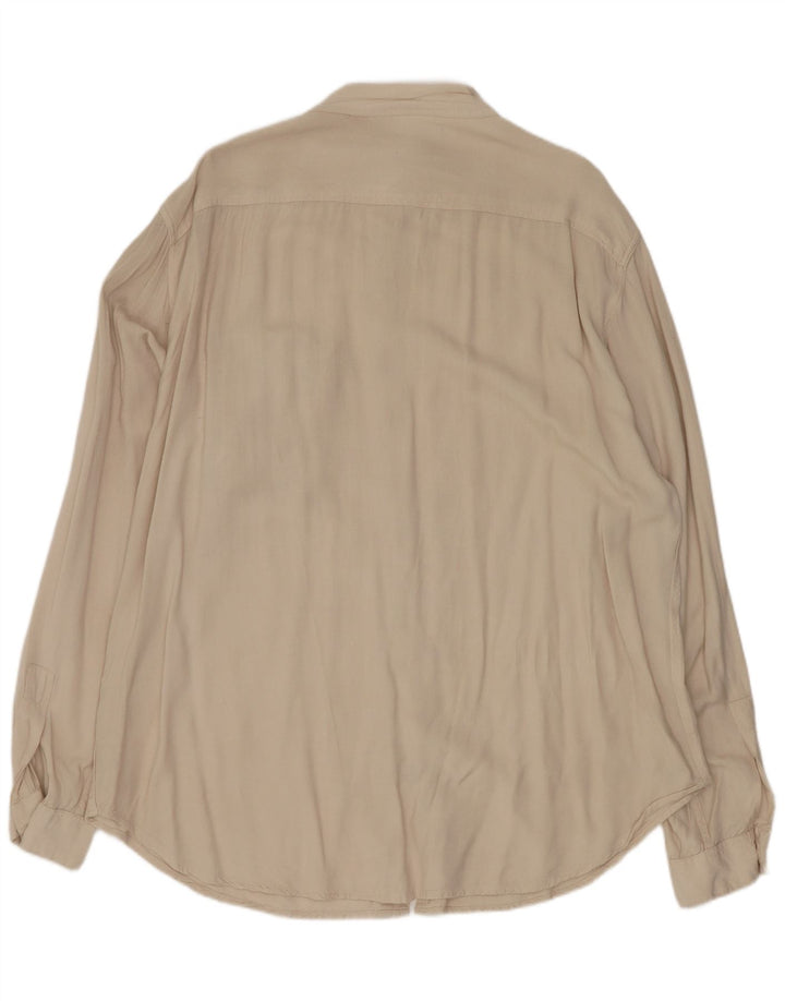Camicia Uomo C&A Taglia 43/44 XL Viscosa Beige