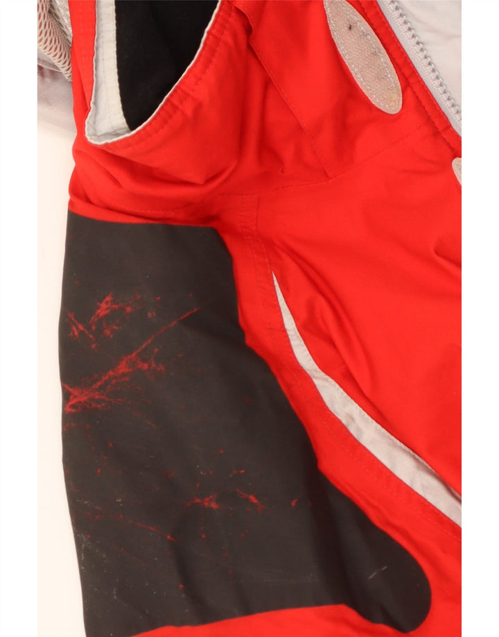 Giacca da sci con cappuccio da uomo Peak Performance UK 38 Medium Red Colourblock
