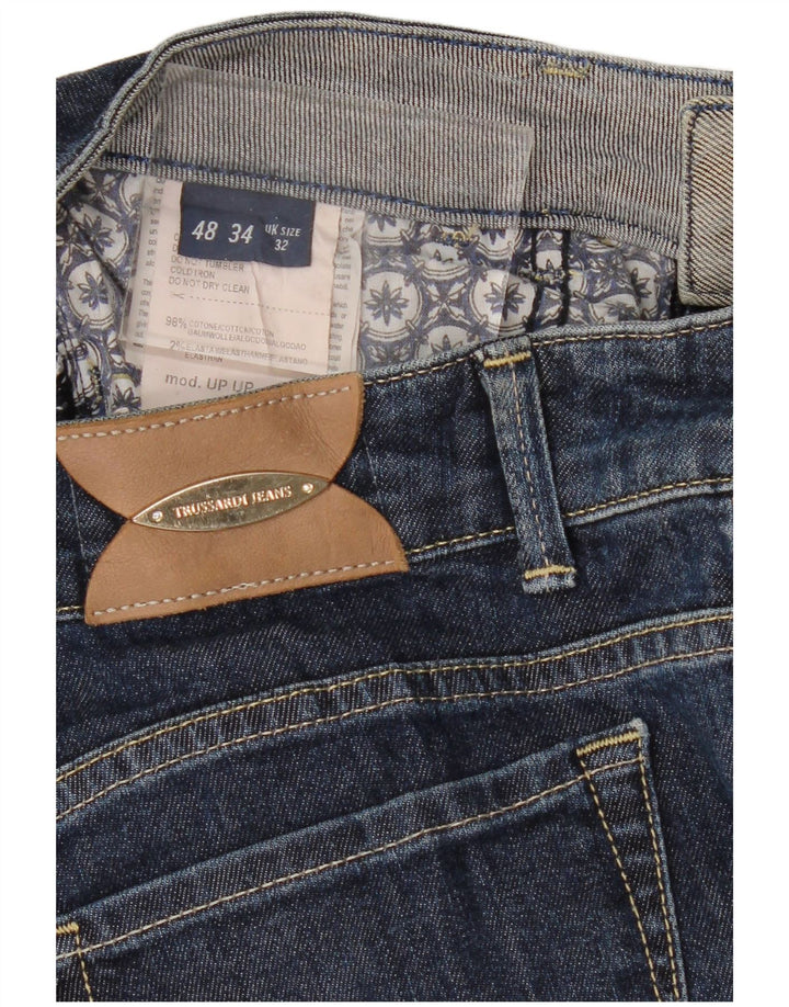 Jeans Slim Donna Trussardi W32 L32 Blu Navy Cotone