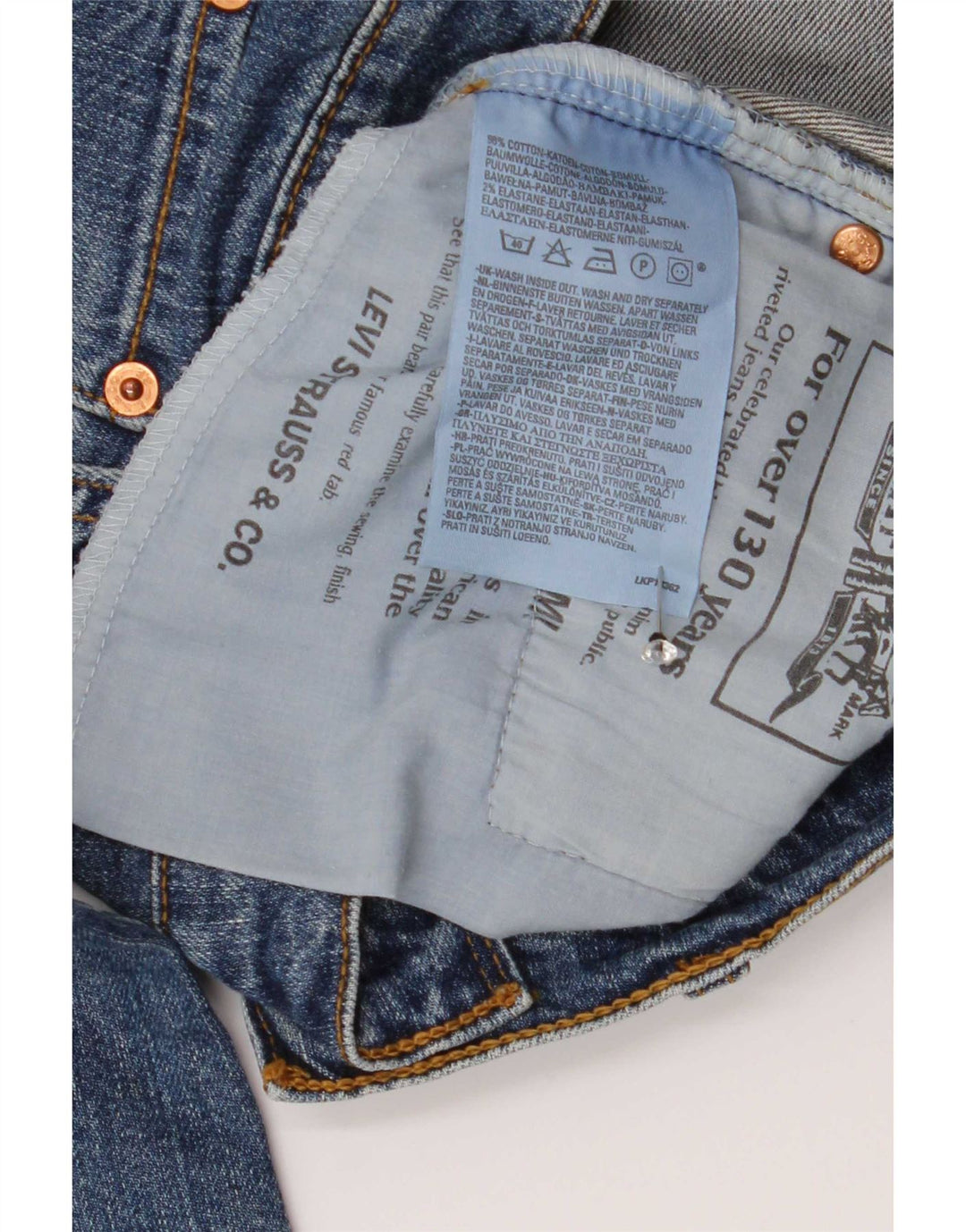Jeans Levi's 525 Bootcut da donna W33 L34 in cotone blu
