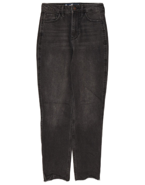 Jeans Hollister Mom a vita alta affusolati da donna W23 L27 cotone grigio