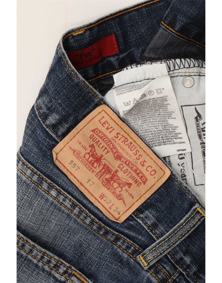 Pantaloncini di jeans Levi's 557 da donna W32 grandi in cotone blu