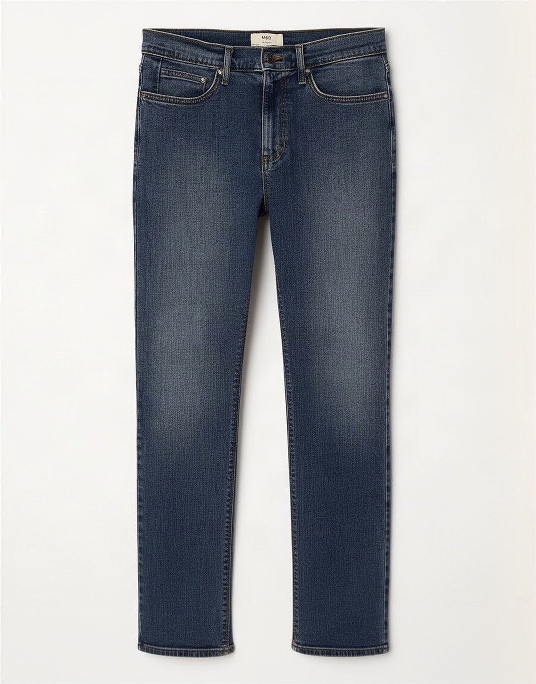 Jeans slim da uomo Marks & Spencer W32 L31 cotone blu