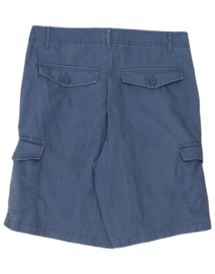 MARKS & SPENCER Pantaloncini cargo da uomo W32 Cotone blu medio