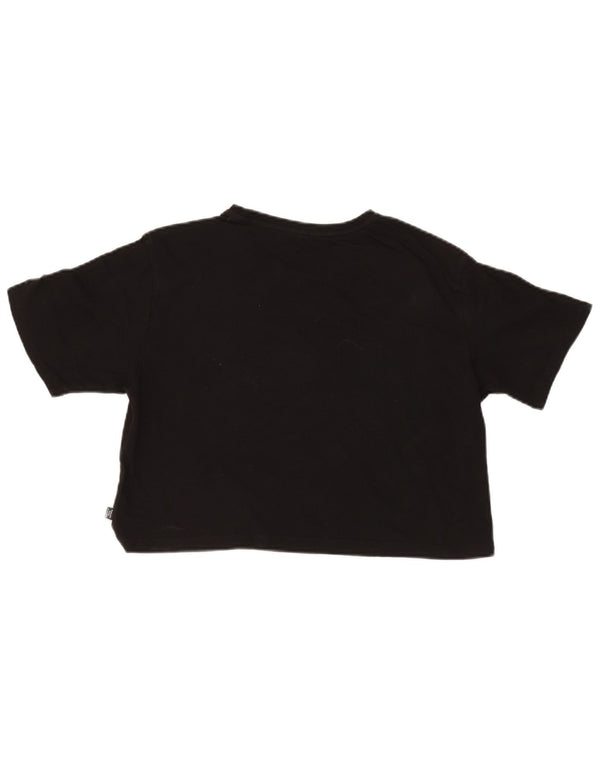 T-shirt grafica corta da donna Puma a maniche corte UK 14 media nera