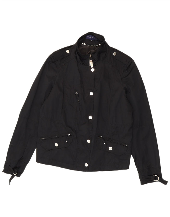 Giacca Militare Donna Trussardi Jeans IT 48 XL Poliestere Nero