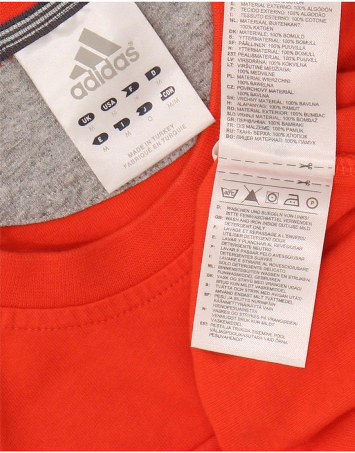 T-shirt ADIDAS da uomo Top in cotone arancione medio