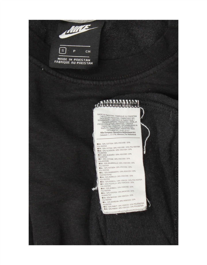 Felpa Nike Uomo Maglione Piccolo Cotone Nero
