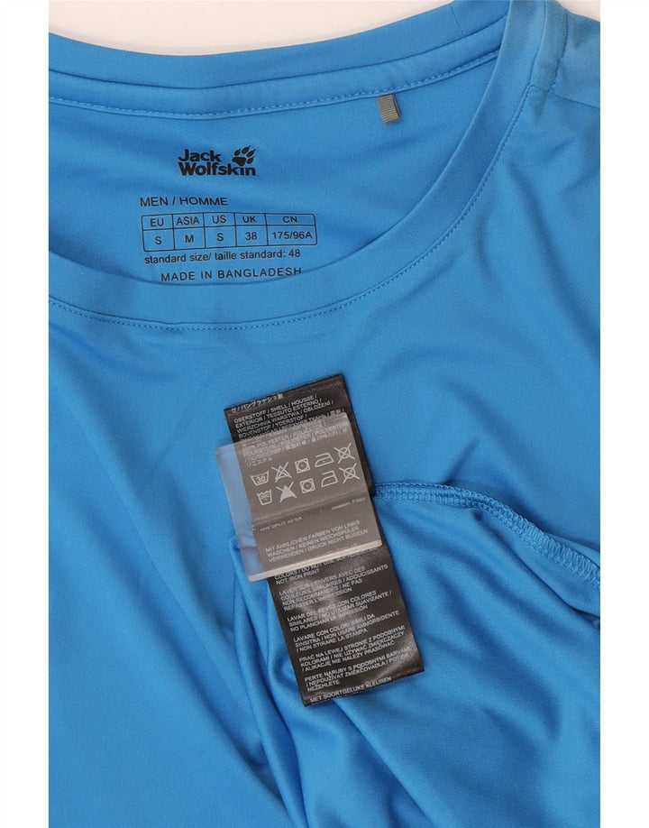 T-shirt da uomo Jack Wolfskin Top UK 38 piccolo poliestere blu