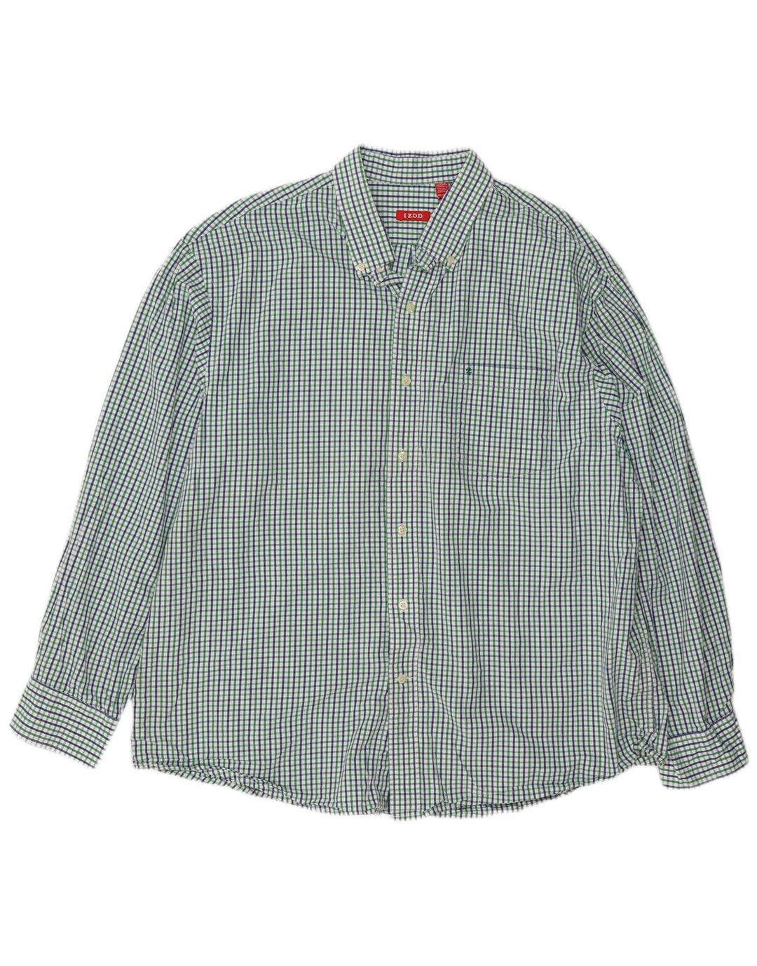 Camicia da uomo IZOD 2XL cotone a quadretti verde