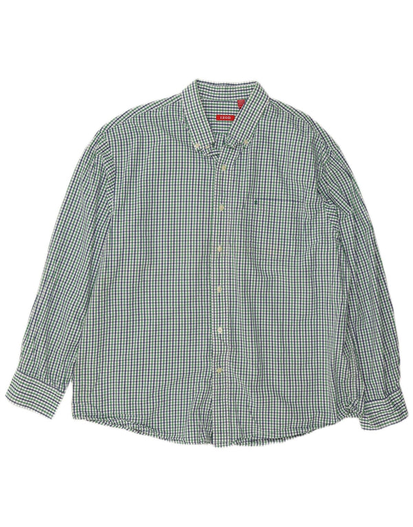 Camicia da uomo IZOD 2XL cotone a quadretti verde