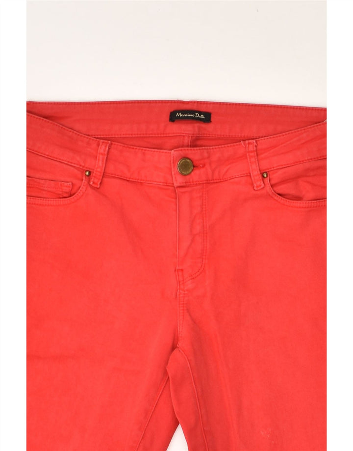 MASSIMO DUTTI Womens Skinny Jeans EU 38 Small W30 L28 Red Cotton | Vintage Massimo Dutti | Thrift | Second-Hand Massimo Dutti | Used Clothing | Messina Hembry 