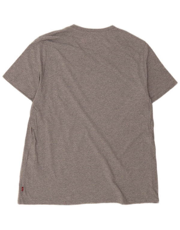 T-shirt grafica da uomo Levi's Top 2XL in cotone grigio