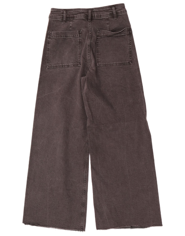 Zara Womens Wide Leg Jeans EU 40 Medium W30 L29 Black