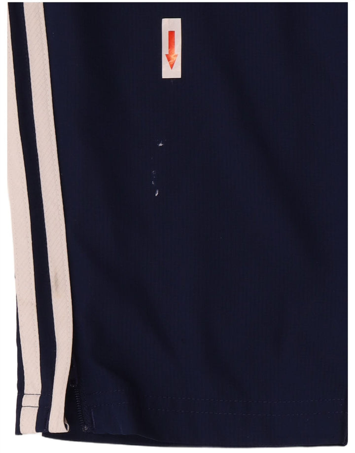 Pantaloni da tuta Adidas Climalite da uomo di grandi dimensioni in poliestere blu navy