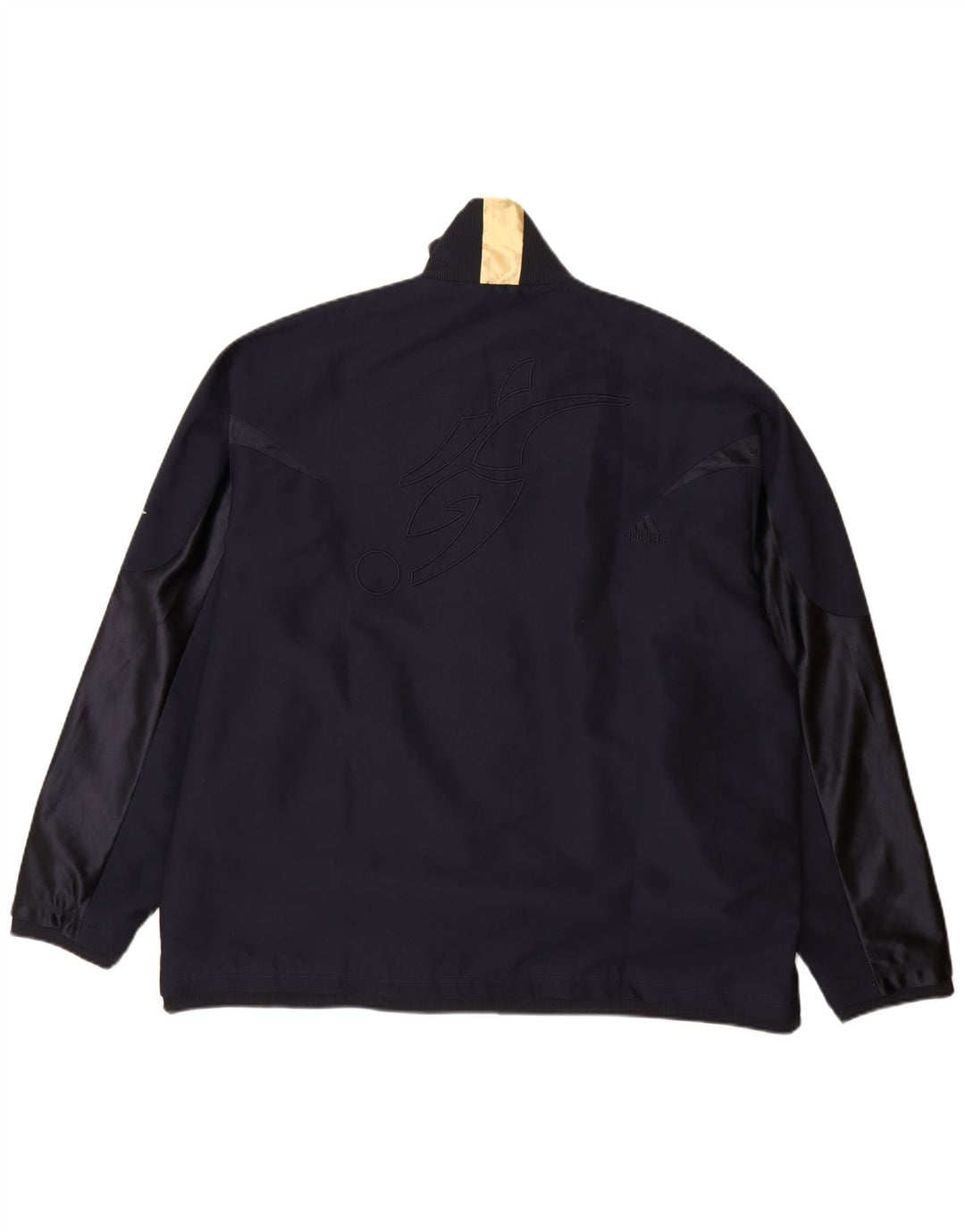 Giacca antipioggia da uomo Adidas UK 42 XL blu navy poliestere