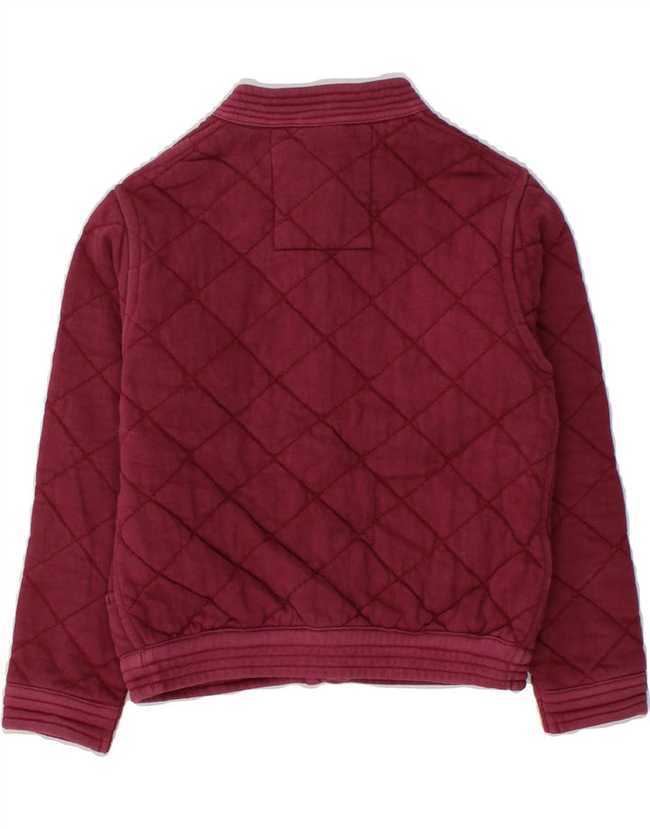 FAT FACE Girls Quilted Jacket 6-7 Years Burgundy Cotton Vintage Fat Face and Second-Hand Fat Face from Messina Hembry 