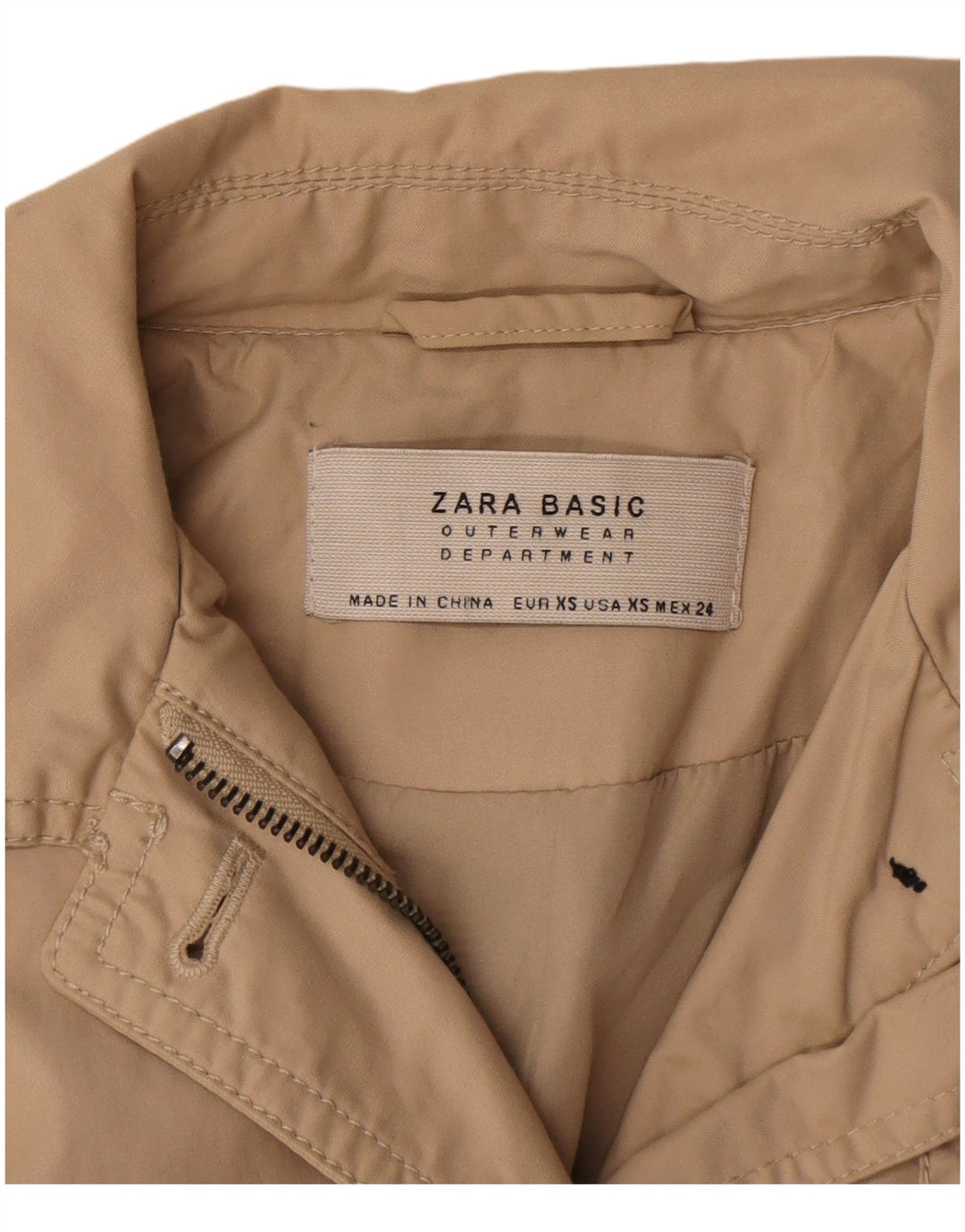 Trench da donna Zara UK 6 XS Beige