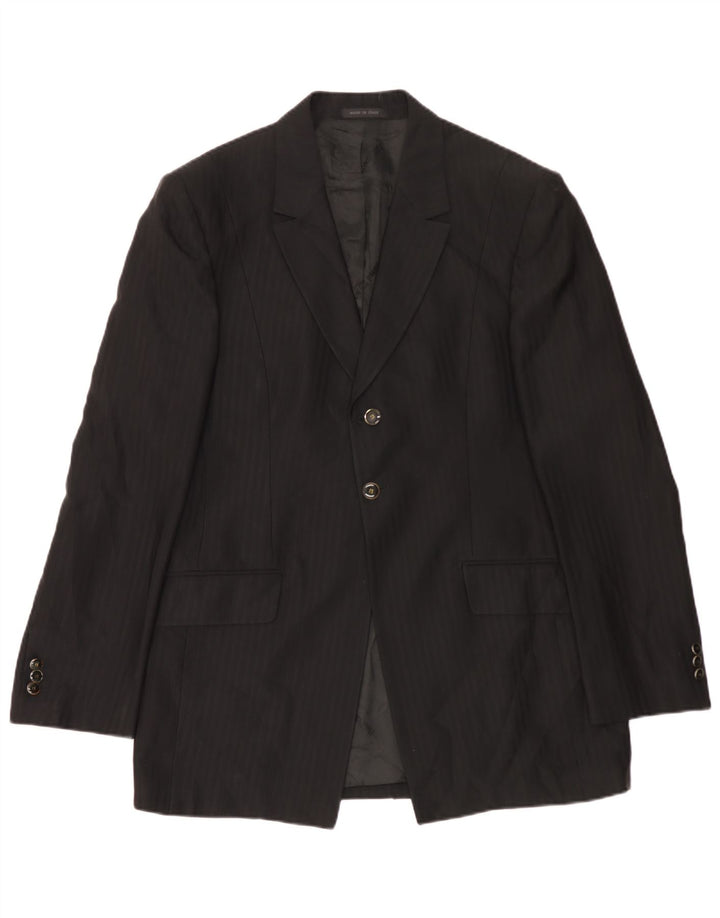Giacca Blazer da Uomo a 2 Bottoni Carlo Pignatelli IT 54 2XL Gessato Nero