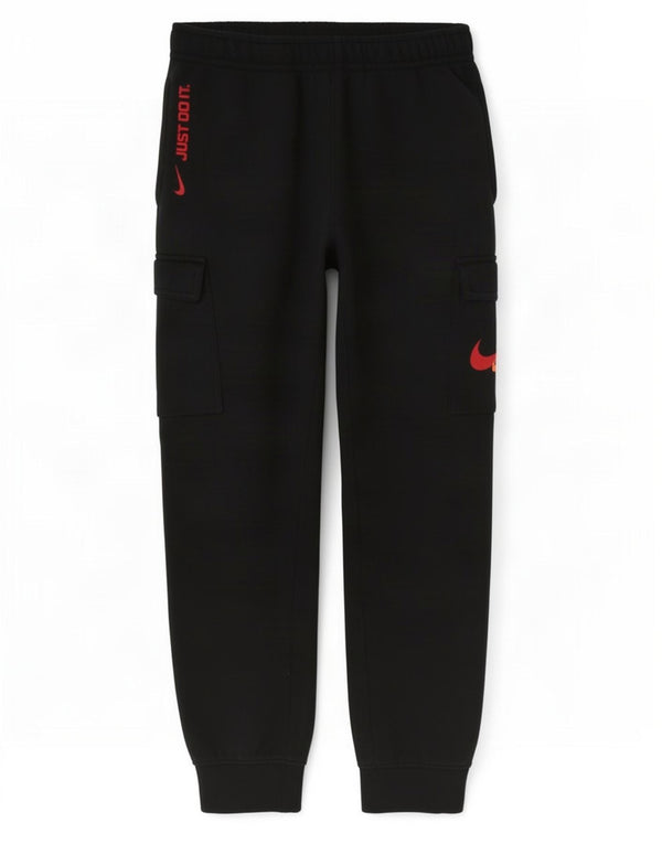 Pantaloni da tuta Nike Graphic Cargo da uomo Joggers piccoli in cotone nero