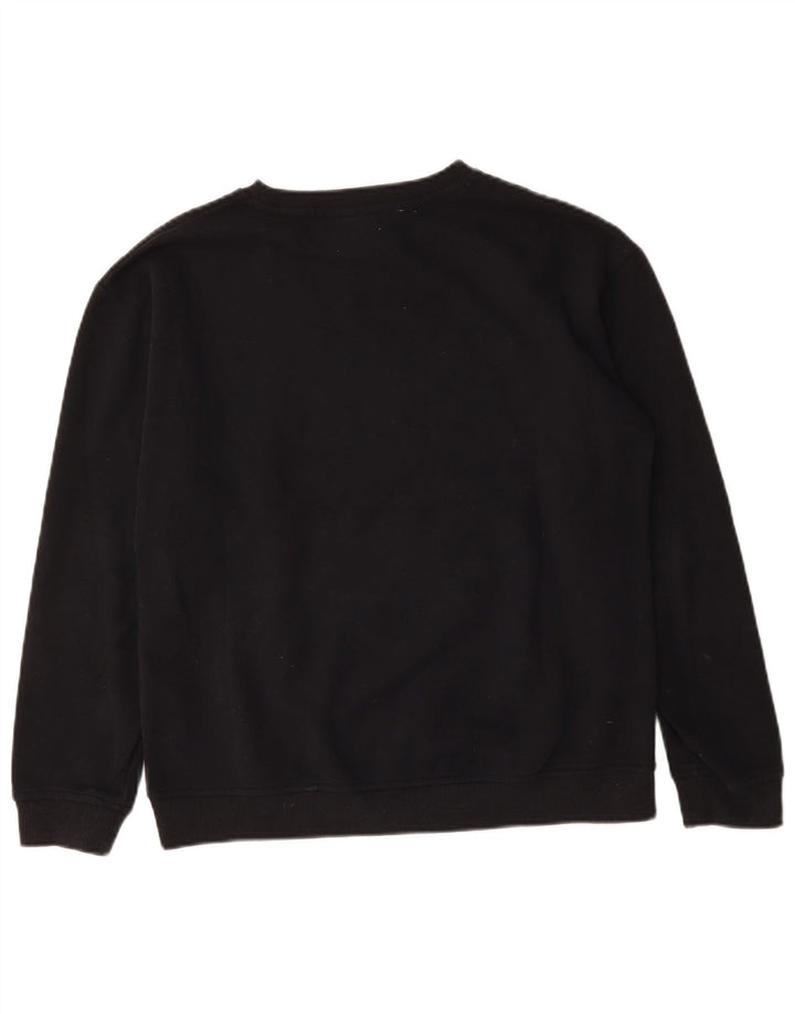 Felpa grafica da donna Ellesse Maglione UK 12 Cotone nero medio