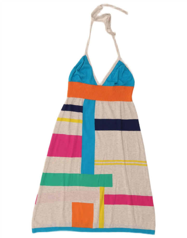 Abito Halter da donna Benetton UK 2 2XS Colorblock multicolore