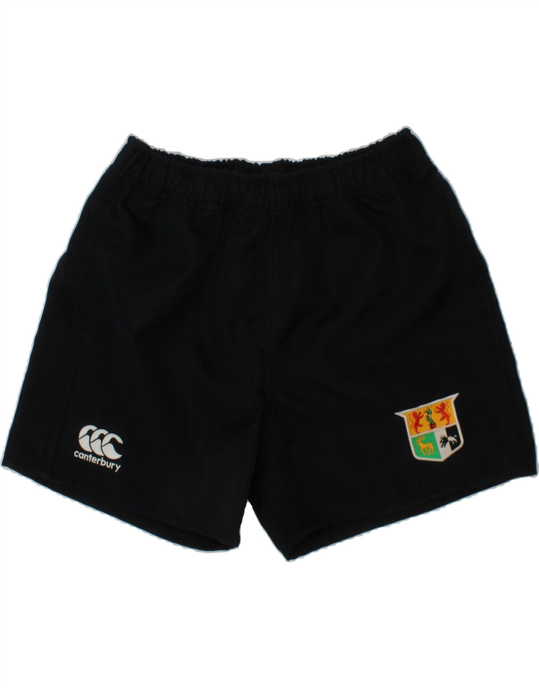 CANTERBURY Boys Graphic Sport Shorts 13-14 Years  Navy Blue Polyester Vintage Canterbury and Second-Hand Canterbury from Messina Hembry 