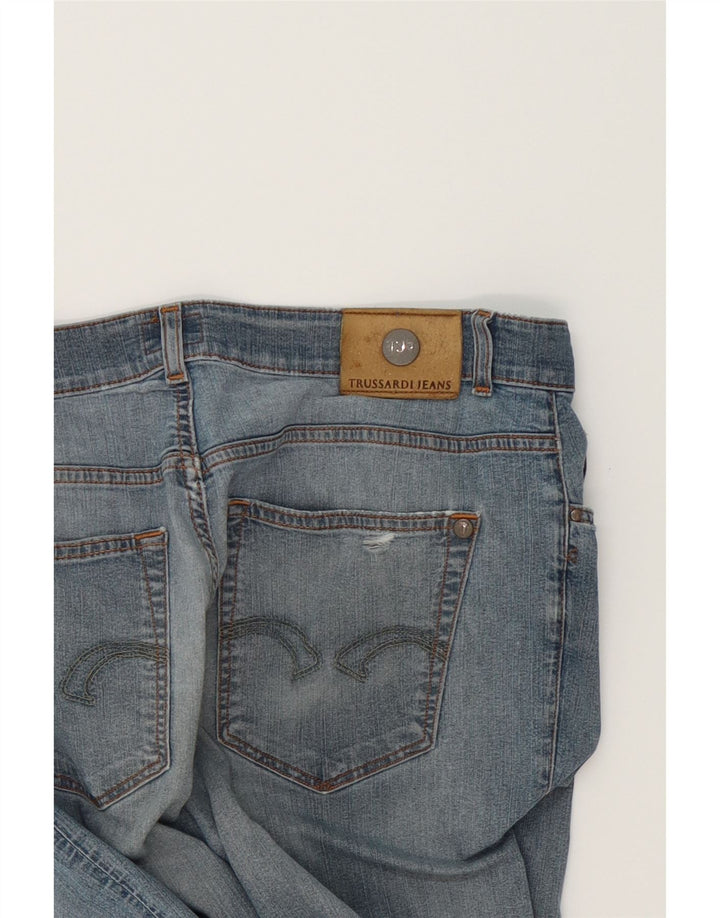 TRUSSARDI Mens Straight Jeans W35 L30 Blue Cotton Vintage Trussardi and Second-Hand Trussardi from Messina Hembry 