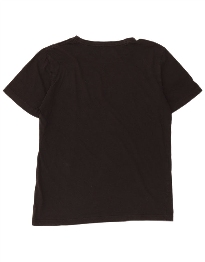 PUMA Mens Graphic T-Shirt Top Medium Black Cotton