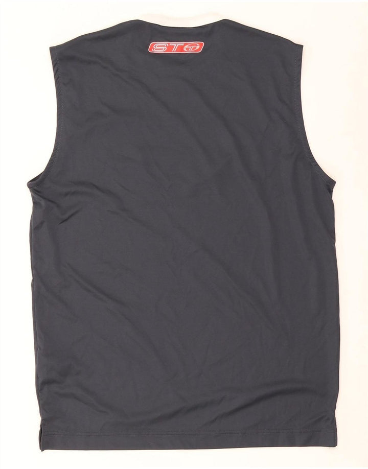 Sergio Tacchini Gilet grafico da uomo Top in poliestere grigio medio
