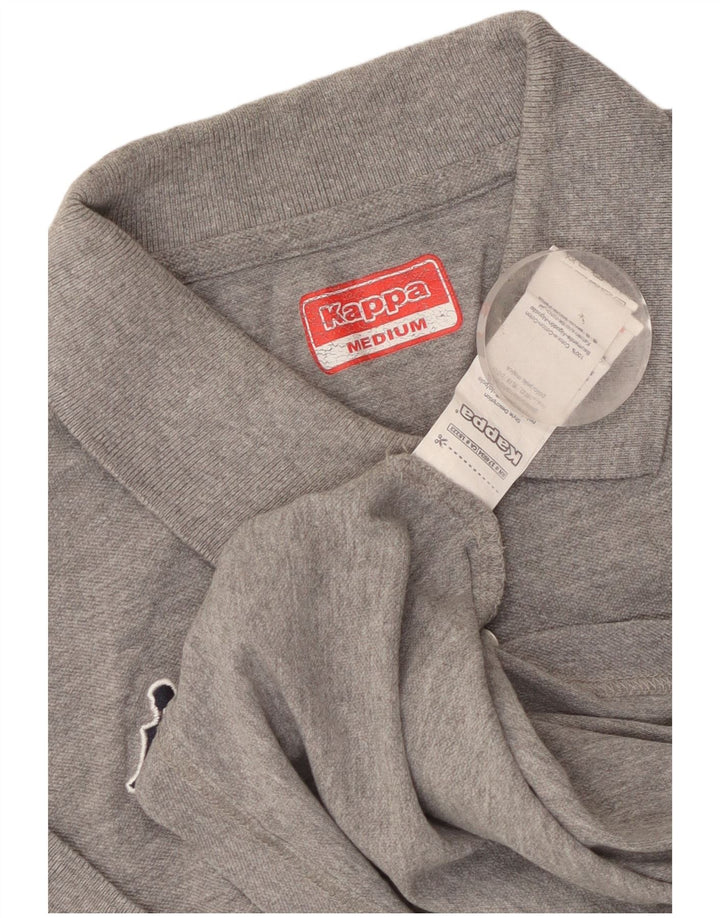 Polo Kappa Uomo In Cotone Grigio Medio