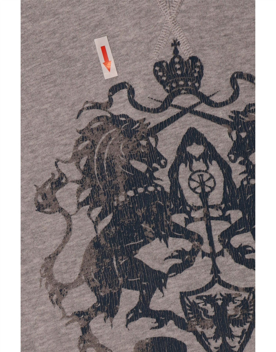 Felpa con cappuccio grafica da uomo Mexx 2XL cotone grigio