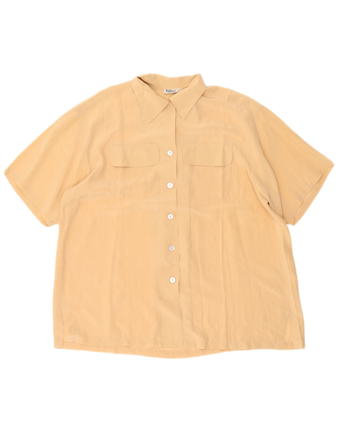 Camicia a maniche corte oversize da donna Marella IT 42 Beige medio