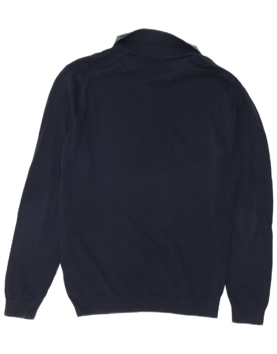 MASSIMO DUTTI Maglione da uomo con collo alto in cotone blu navy medio