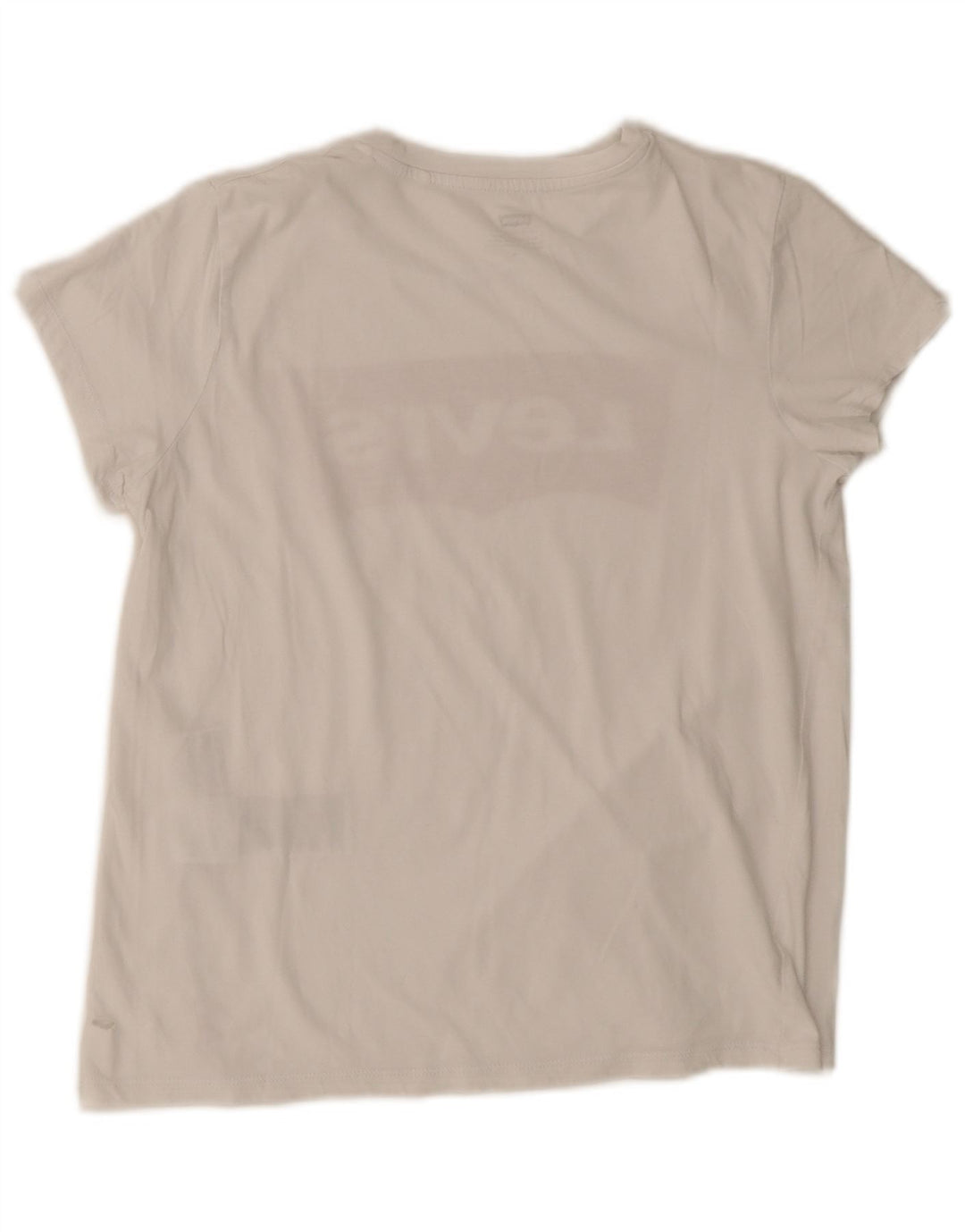 T-shirt grafica da donna Levi's Top UK 12 cotone bianco medio