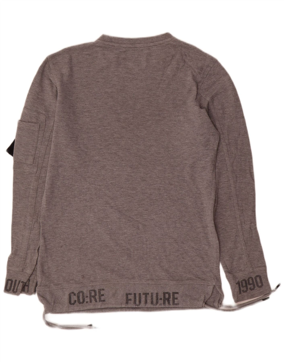 Jack & Jones Felpa con grafica da uomo Maglione piccolo in cotone grigio