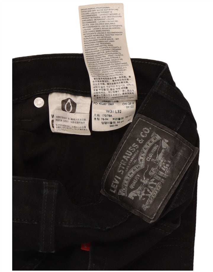 Jeans skinny da uomo LEVI'S W31 L29 cotone nero