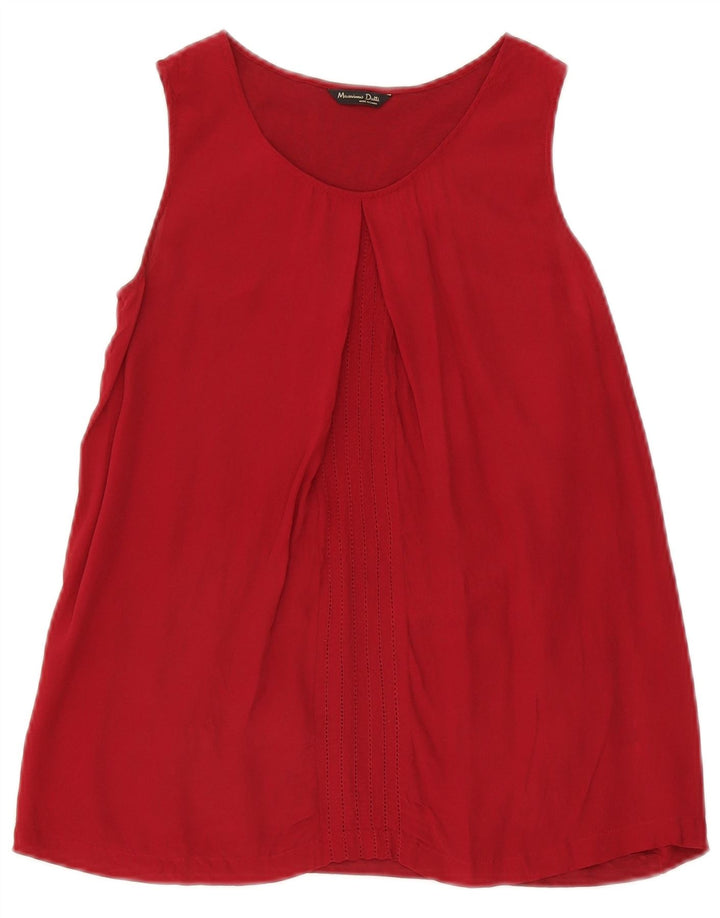 Camicetta senza maniche da donna Massimo Dutti UK 10 Small Rosso