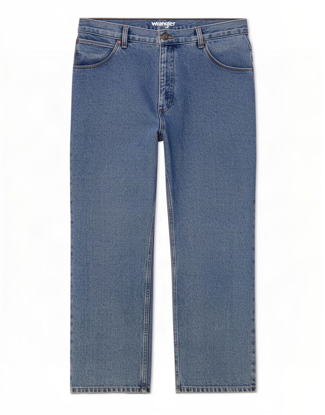 Jeans dritti da uomo Wrangler W38 L27 cotone blu